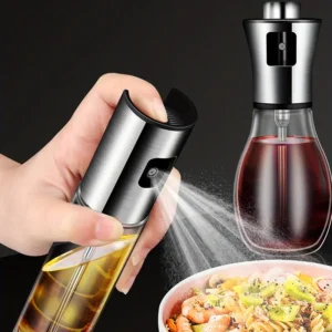 Oljesprayflaska, oljedispenser i glas